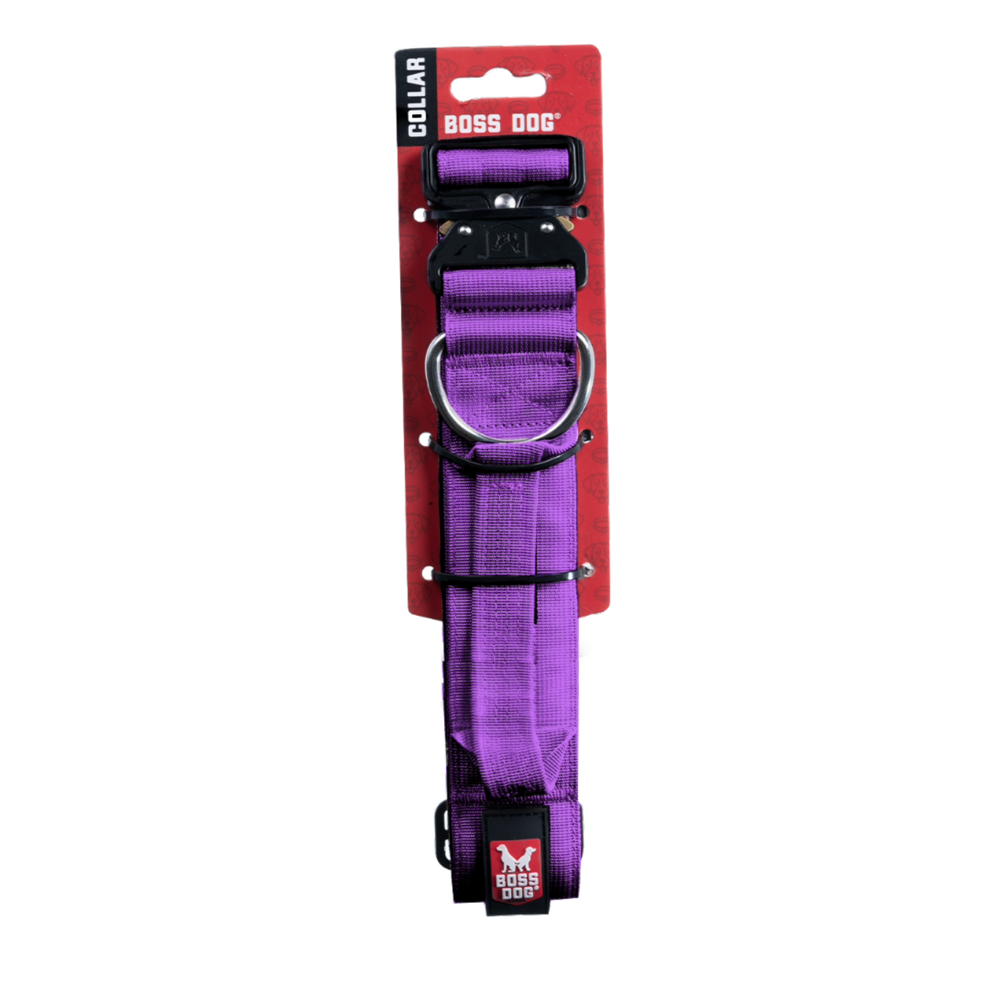 Boss Dog Tactical Adjustable Dog Collar Purple X-Large, 20-28 in 850036272809