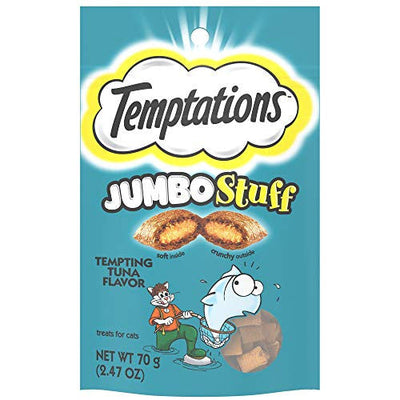 Whiska Temptations Jumbo Stuff Tempting Tuna Cat Treats 12/2.47oz {L-1}798706 023100121185