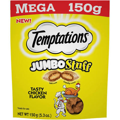 Whiskas Temptations Jumbo Stuffed Chicken 10/5.29Z {L - 1}798662 - Cat