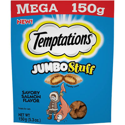 Whiskas Temptations Jumbo Stuffed Salmon 10/5.29Z {L - 1}798664 - Cat