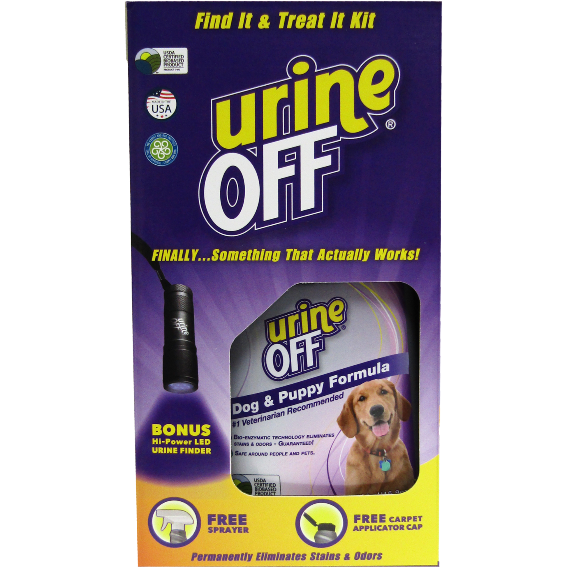 Urine Off Dog & Puppy Find It Treat It Kit 500 Ml 811665015083