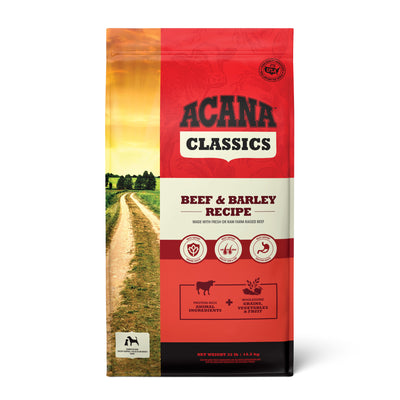Acana Classics Dry Dog Food Beef & Barley 32 lb 064992728489
