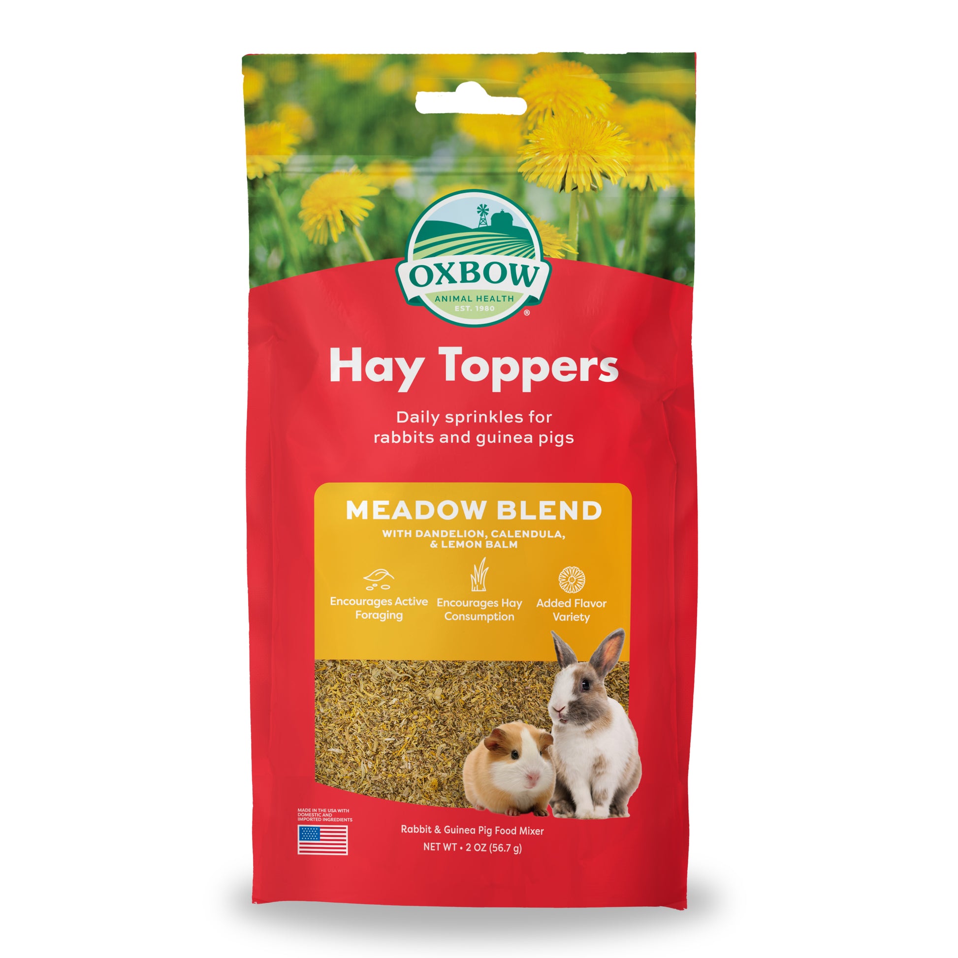 Oxbow Animal Health Meadow Blend Hay Toppers for Small Animals 2 oz 744845970639