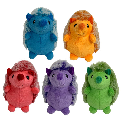 Multipet Minipet Hedgehog Dog Toy Assorted Color 4 in 784369442014