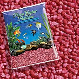 World Wide Imports Pure Water Pebbles Premium Fresh Substrates Currant Red 25lb {L - 2} - Aquarium