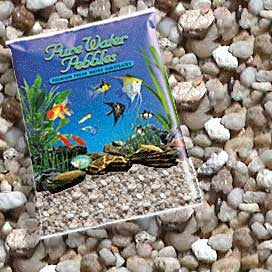 World Wide Imports Pure Water Pebbles Premium Fresh Substrates Gravel Amber Lite 6/5lb {L - 2} - Aquarium