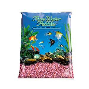 World Wide Imports Pure Water Pebbles Premium Fresh Water Substrates Neon Pink 25lb {L-2} 029904702810