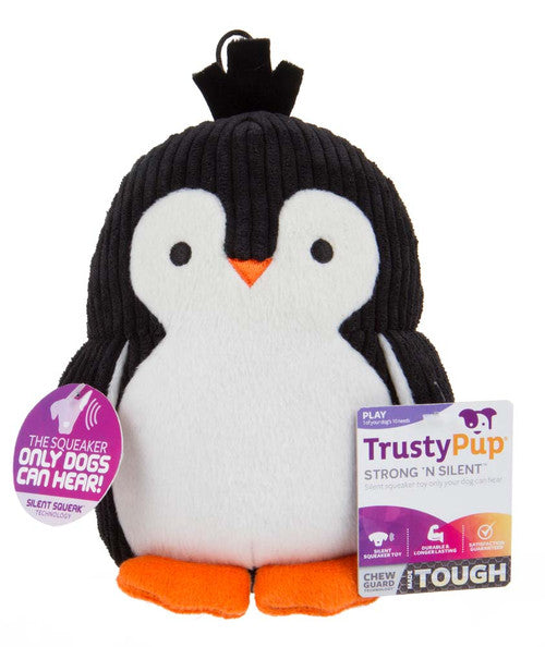 Worldwise Penquin with Silent Squeaker Dog Toy