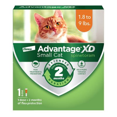 Elanco Advantage XD Topical Flea Protection for Cats 1 dose (2 months of protection) SmallCats (1.8-9 Lbs) 727804564773