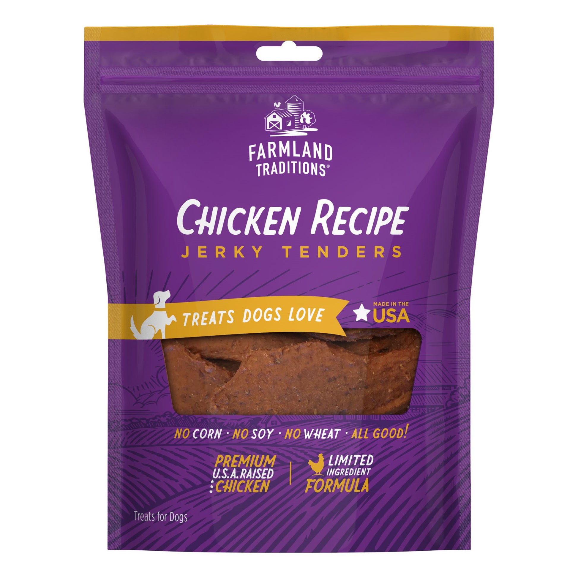 Farmland Traditions Simple Snacks Chicken Jerky Tenders Dog Treats 16 oz 884713003073