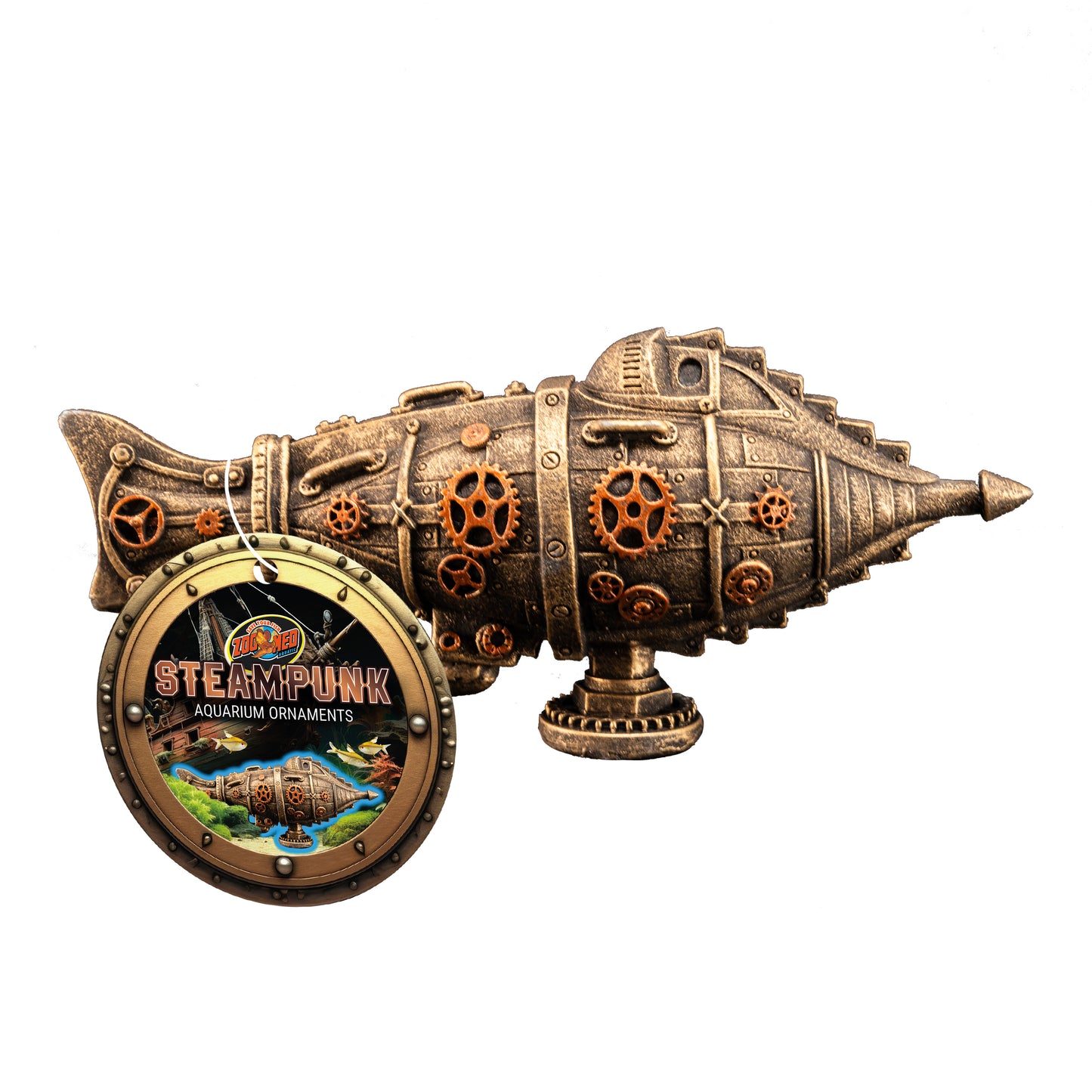Zoo Med Steampunk Ornament Submarine 097612033151
