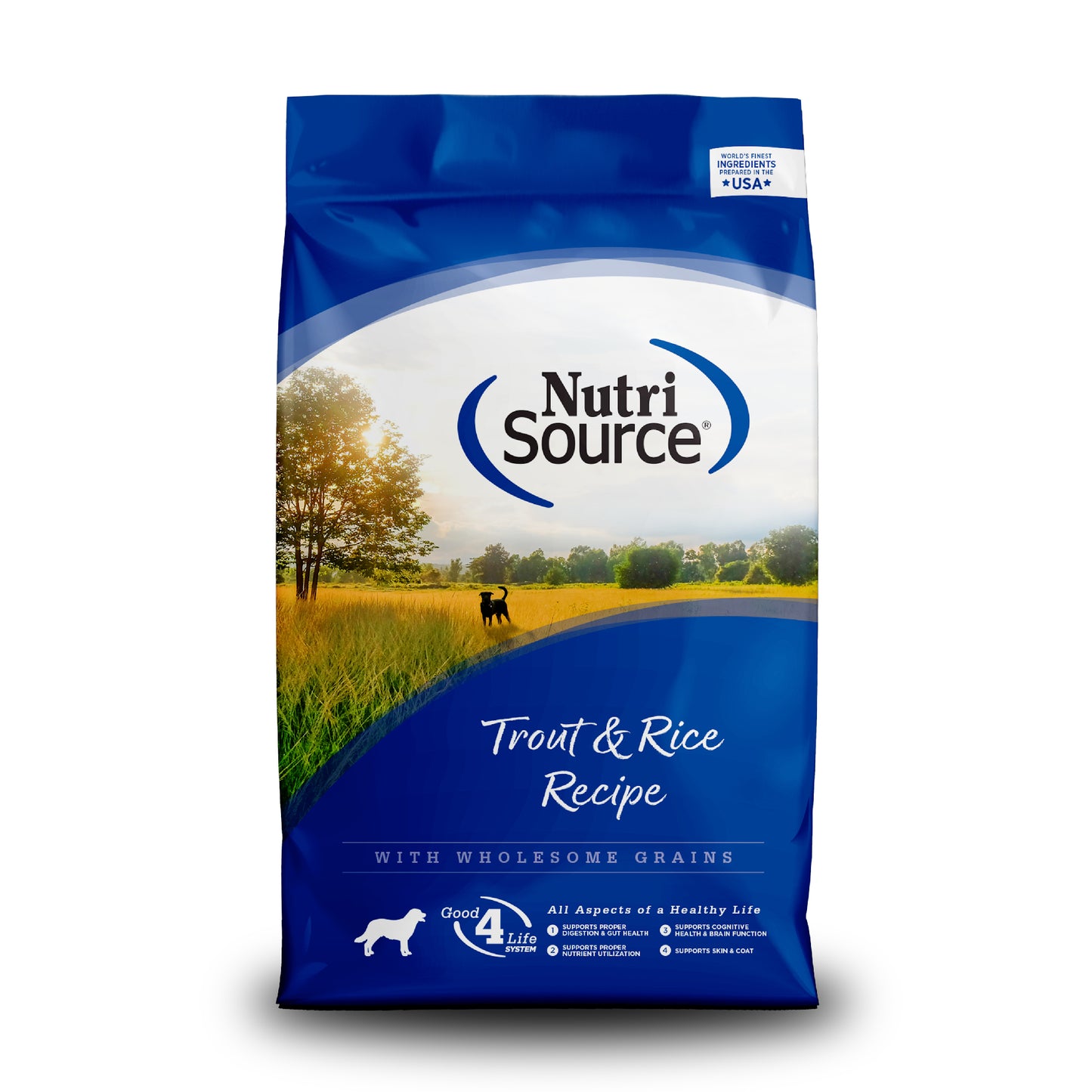 NutriSource Dry Dog Food Trout & Rice 26 lb 073893269106