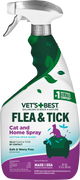 Vet's Best Flea & Tick Cat and Home Spray Cotton Spice Scent 32 oz 010279001325
