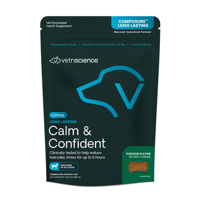 VetriScience Composure Calming Soft Chews Dog Supplement Chicken 50 ct 026664015938