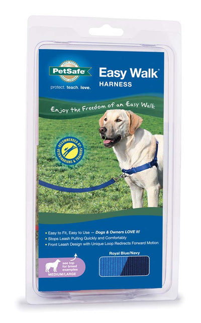 PetSafe Easy Walk Dog Harness Royal Blue/Navy Small/Large 759023073408