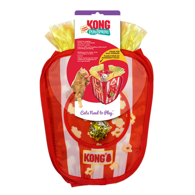 KONG Play Spaces Pawpcorn Cat Toy Red 035585534008