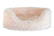 Fur Haven Pet Products Ultra Plush Faux Fur Oval Lounger Pet Bed Cream Small 815181022419