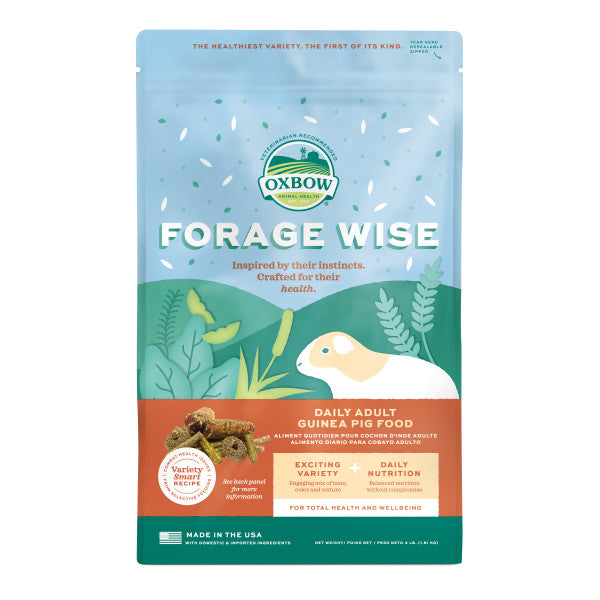 Oxbow Animal Health Forage Wise Adult Guinea Pig Food 4 lb 744845969114