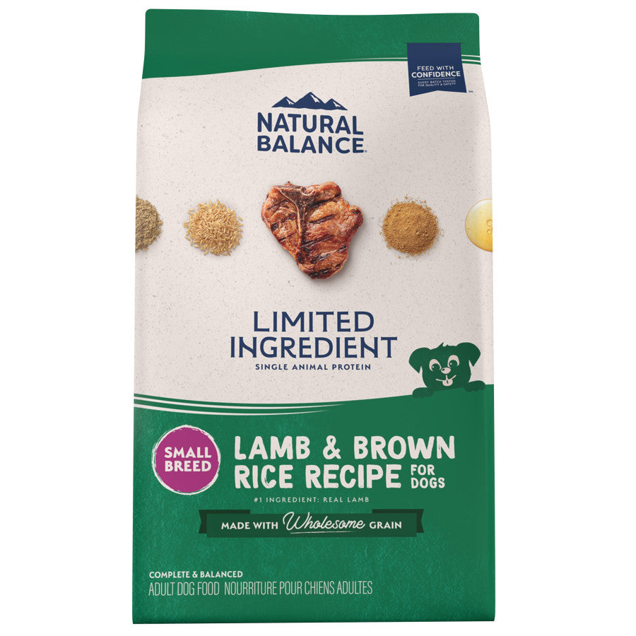 Natural Balance Pet Foods Limited Ingredient Small Breed Dry Dog Food Lamb & Brown Rice - 12lb