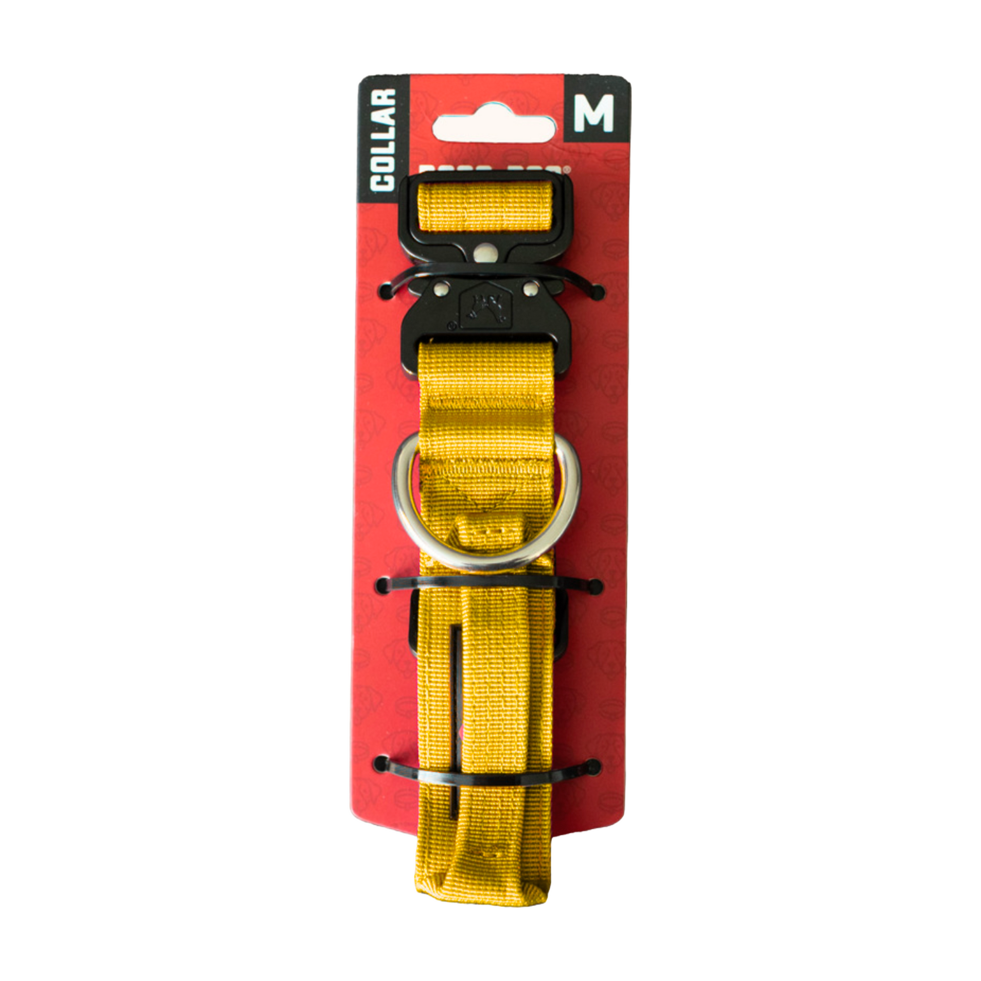 Boss Dog Tactical Adjustable Dog Collar Yellow Medium 850036272984