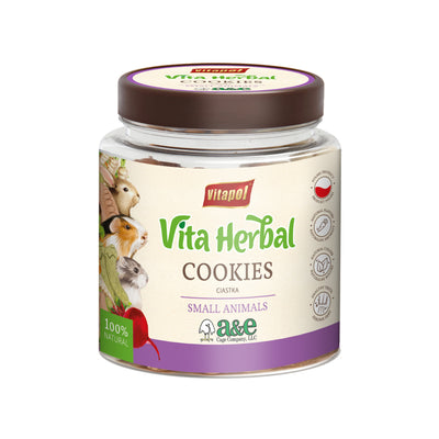 A & E Cages Vitapol Vita Herbal Small Animal Cookies 240 g 644472015409