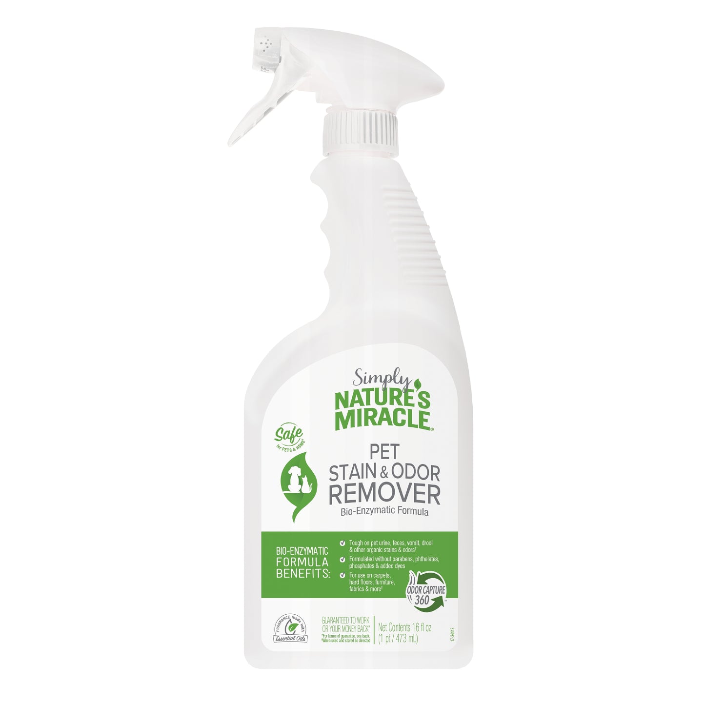 Nature's Miracle Pet Stain & Odor Remover Spray 16 oz 018065984524