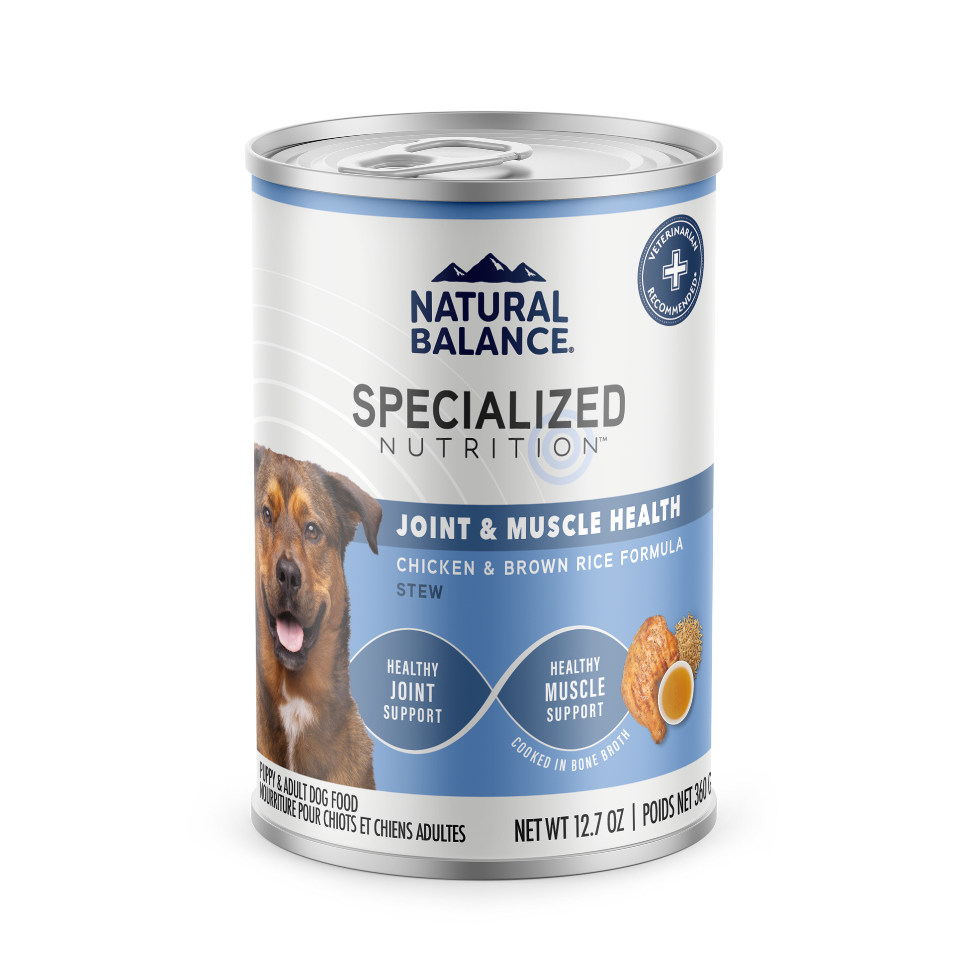 Natural Balance Pet Foods Specialized Joint & Muscle Canned Dog Food Chicken & Brown Rice 12ea/12.7 oz 723633007085
