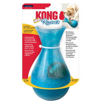 KONG Rewards Tipsy Treat Dispenser Dog Toy Large 035585529325