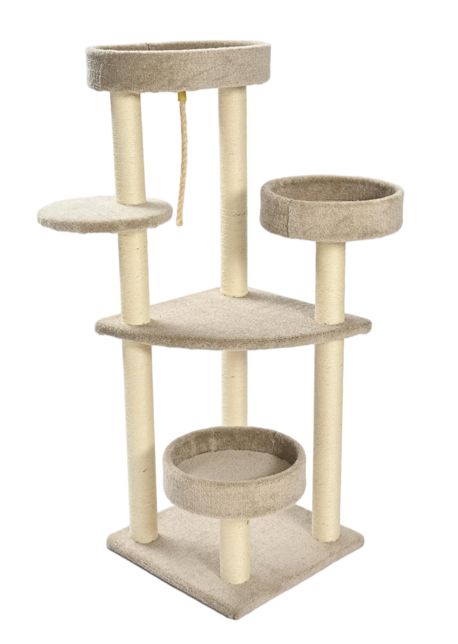 Max & Marlow Multi Level Carpet Cat Tower 51 in 810162076771