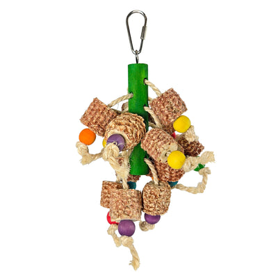 A & E Cages Happy Beaks Kernl Pop Hanging Small Bird Toy 644472991819