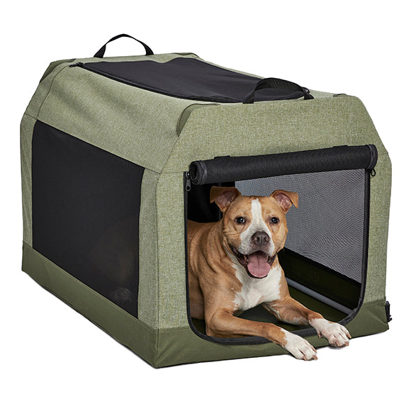 MidWest Homes for Pets Canine Camper Tent Dog Crate Green 36 in 027773026297