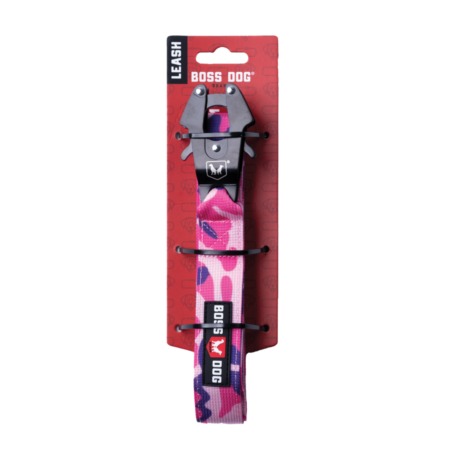 Boss Dog Tactical Dog Leash Pink Camo 4 ft 850010391458