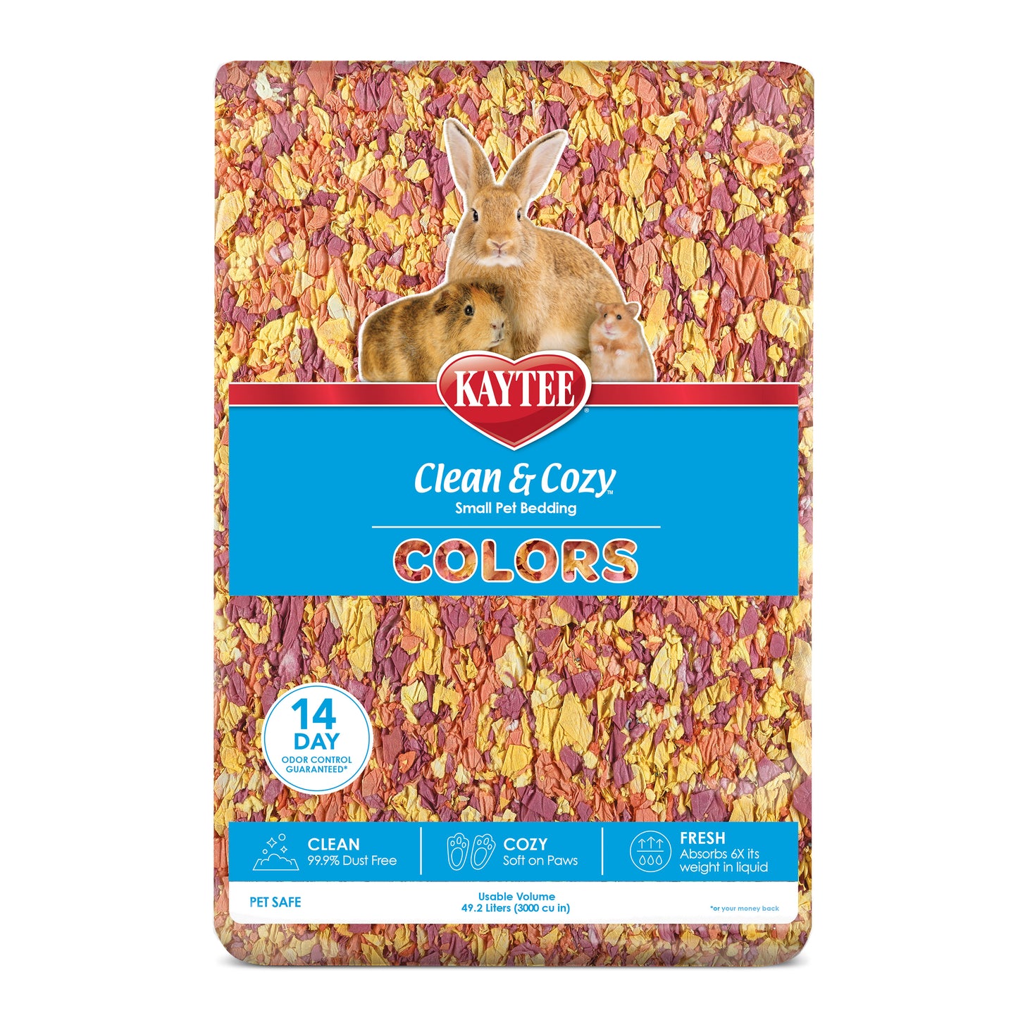 Kaytee Clean & Cozy Colors Bedding Sunset 49.2 l 071859007274