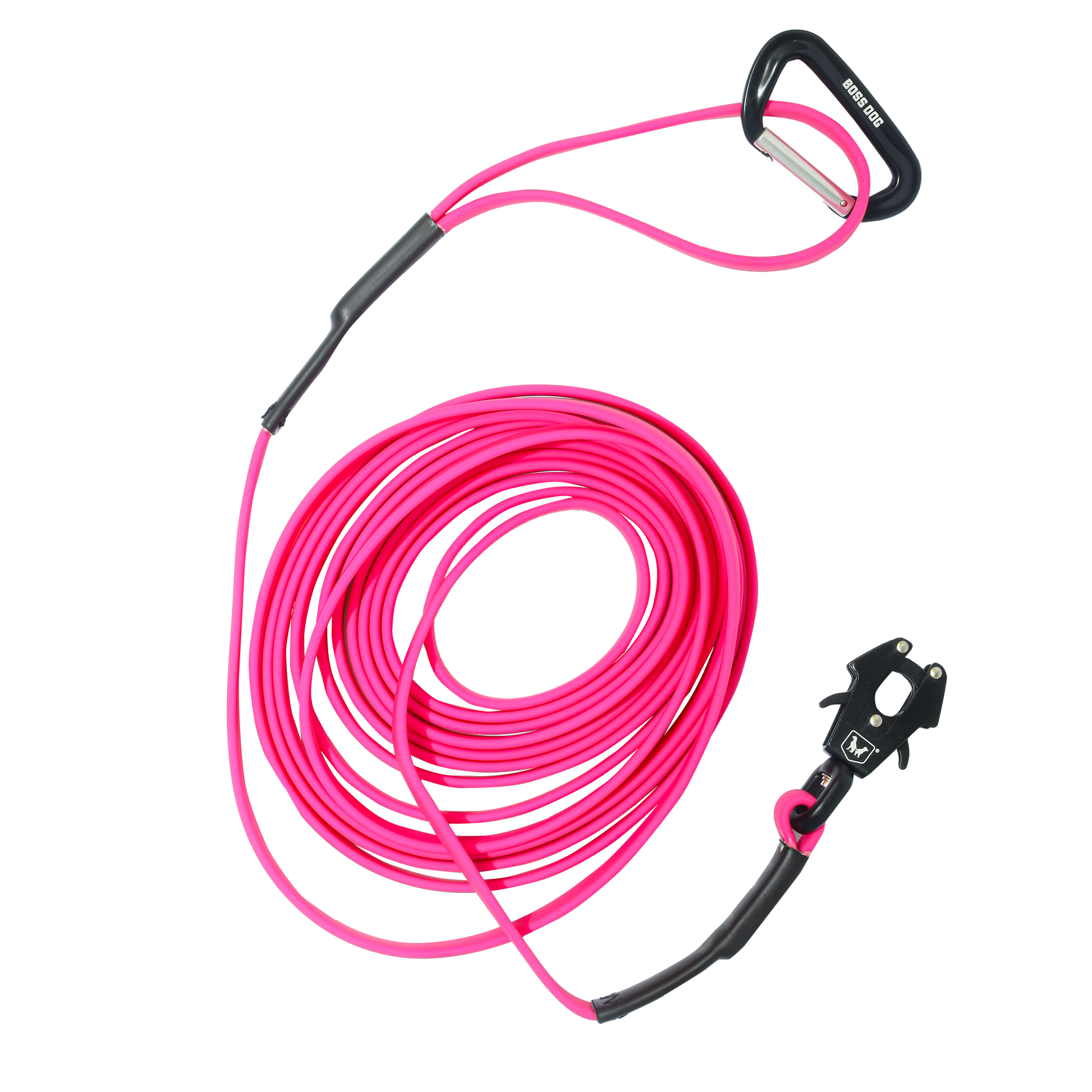Boss Dog Tactical TPU Dog Leash Hot Pink 20 ft 850065051758