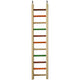 A & E Cages Happy Beaks Wooden Hanging Ladder Bird Toy Medium, 26 in 644472011685