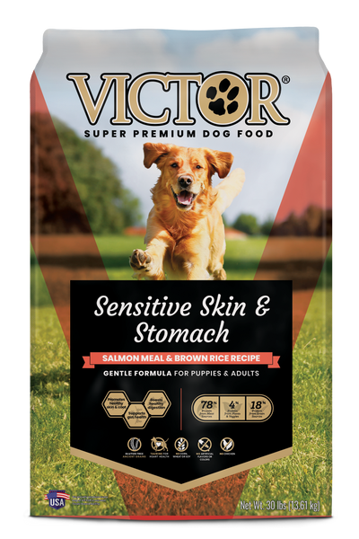 Victor Super Premium Dog Food Sensitive Skin & Stomach Salmon & Brown Rice 30 lb 899944446414