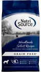 NutriSource Select Recipe Grain Free Dry Dog Food Woodlands Select 4 lb 073893298083