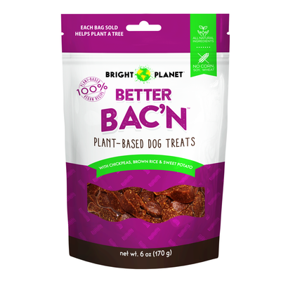 Bright Planet Pet Better Bac'n Dog Treat 6 oz 860005968008
