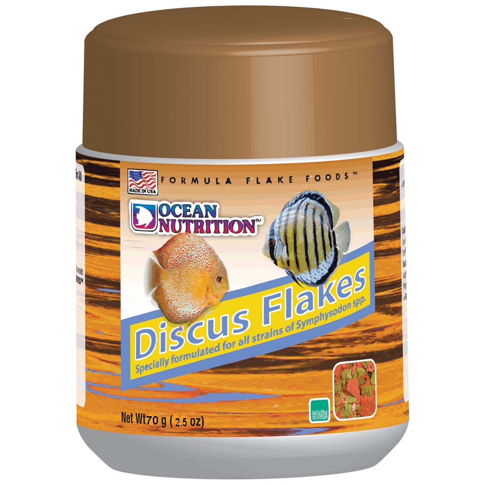 Ocean Nutrition Discus Flakes Fish Food 2.5 oz 098731254458