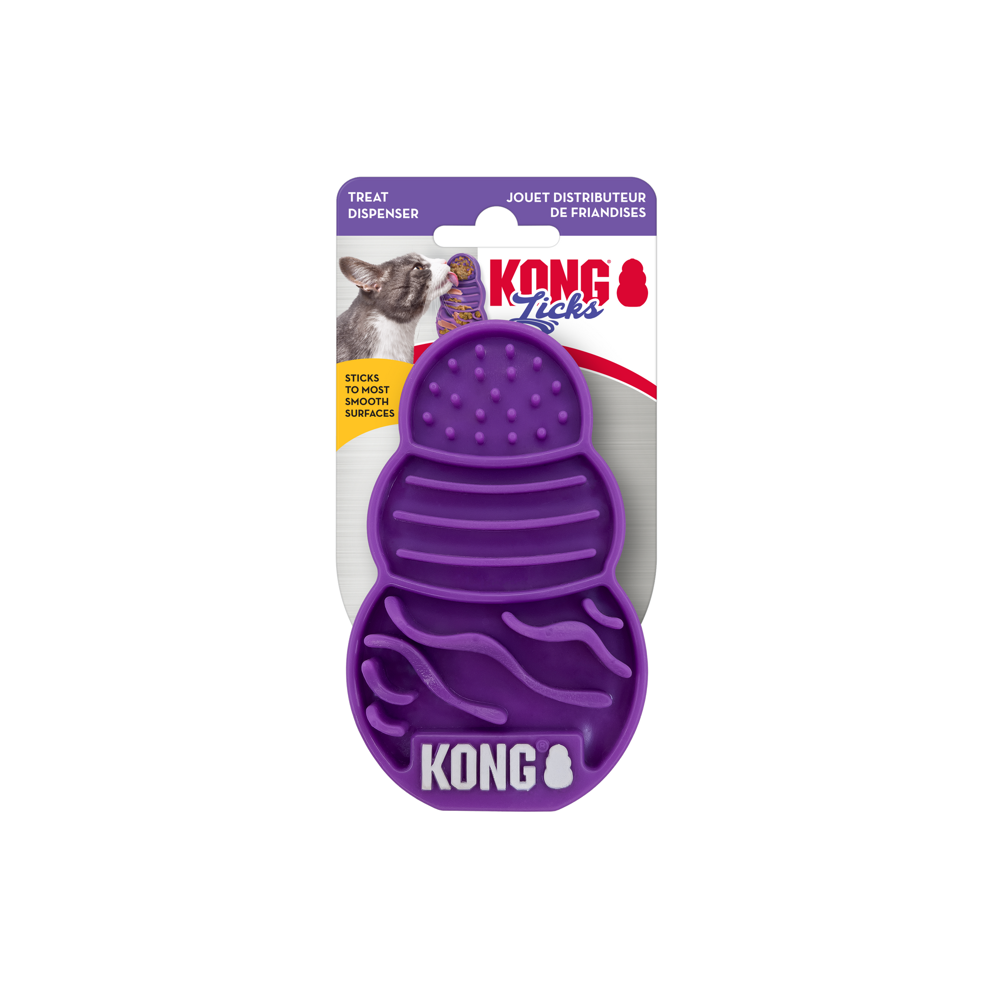 KONG Licks Kitty Cat Treat Toy Small 035585530086