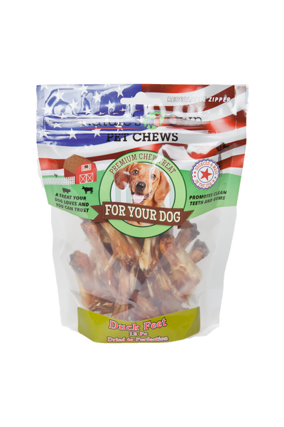 Nature's Own Duck Feet Dog Treats 12Pc 739598902716