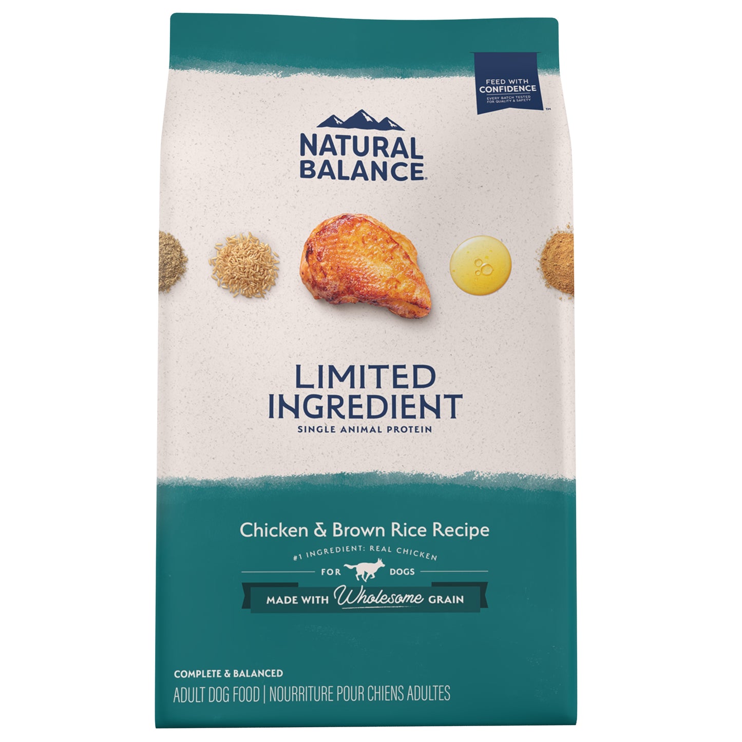 Natural Balance Pet Foods Limited Ingredient Dry Dog Food Chicken & Brown Rice 24 lb 723633014489