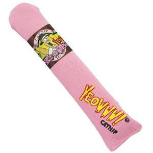 Yeoww Big Baby Cigars Catnip Cat Toy - pink Cigar - {L + 2xR}