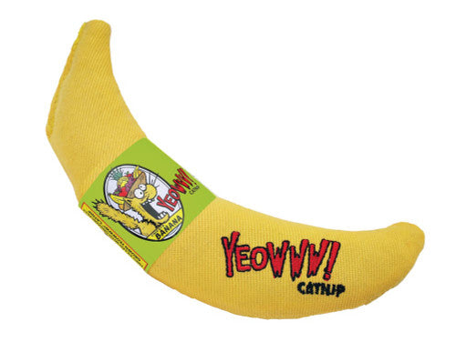 Yeowww! Banana Catnip Cat Toy Yellow 7