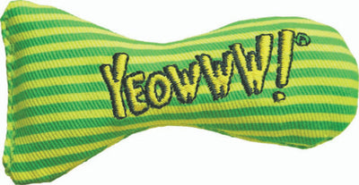 Yeowww! Stinkies Catnip Toy Yellow, Green 3 in 12 Pack