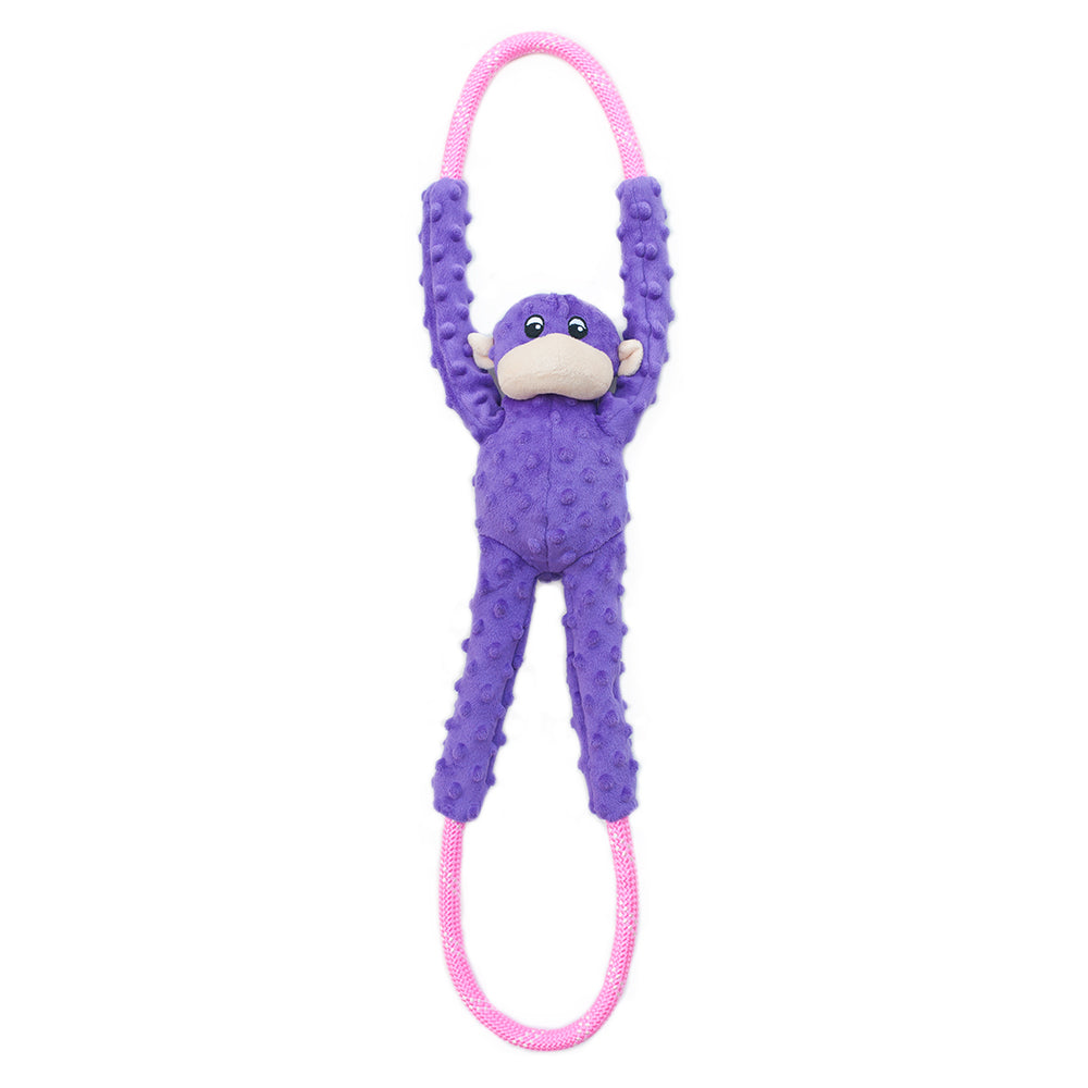 ZippyPaws RopeTugz Dog Toy Monkey Purple Large 818786018054