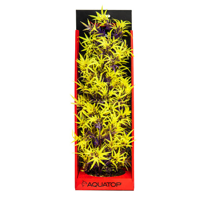 Aquatop Vibrant Fluorescent Cannabis Plant Olive 16 in 850047393753