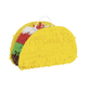 A & E Cages Happy Beaks Prefilled Pinata Foraging Bird Toy Taco 1.7 oz 644472003178