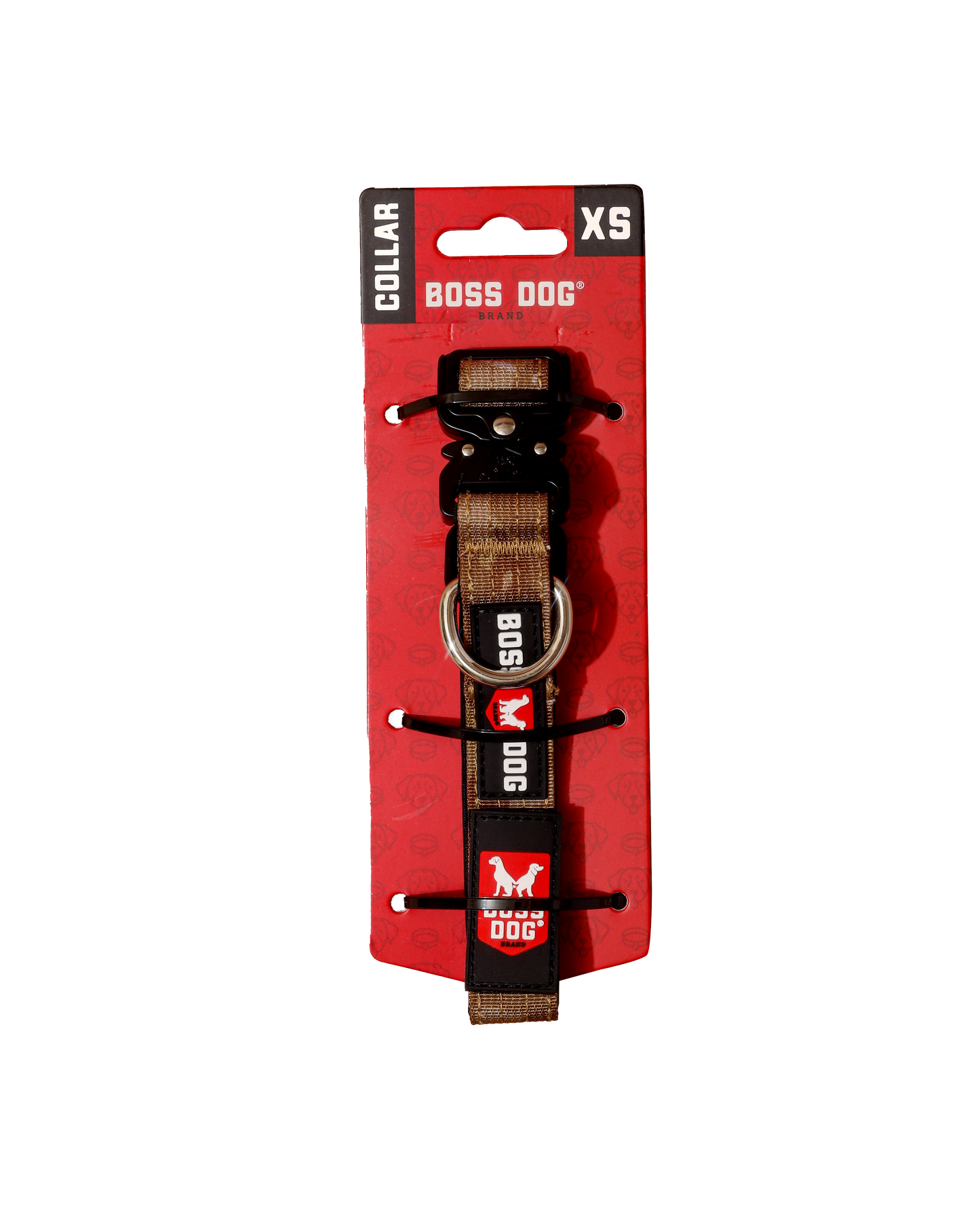 Boss Dog Tactical Adjustable Dog Collar Tan Camo X-Small, 11-14 in 860011480464