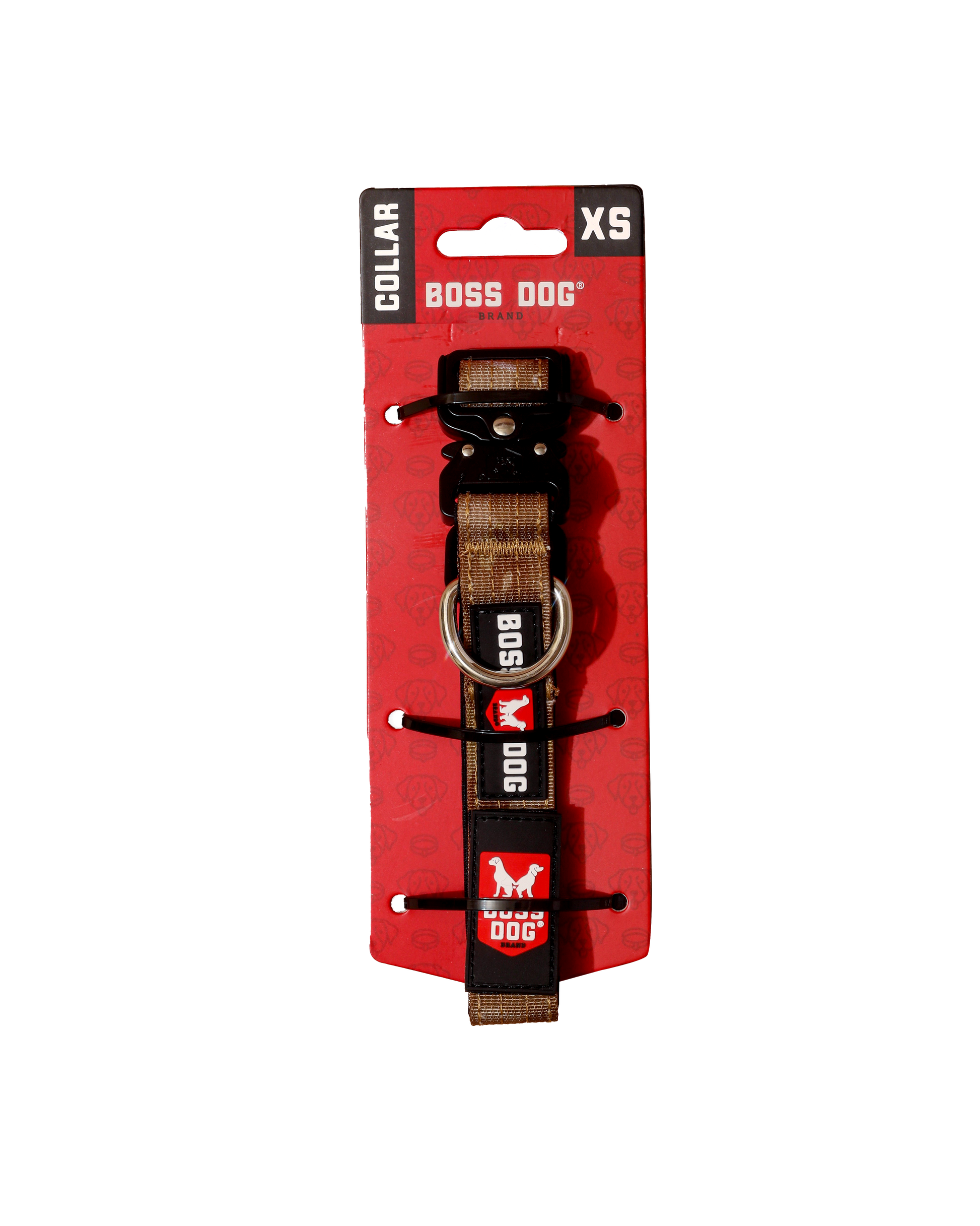 Boss Dog Tactical Adjustable Dog Collar Tan Camo X-Small, 11-14 in 860011480464